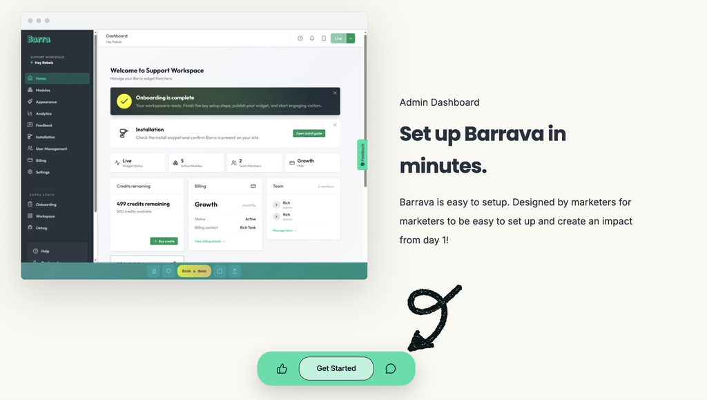 barrava website toolbar